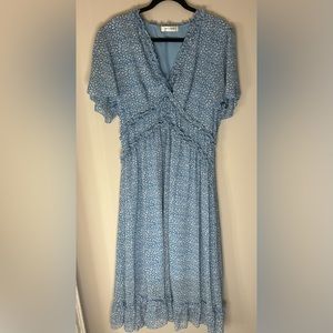 Blue Midi Dress XL